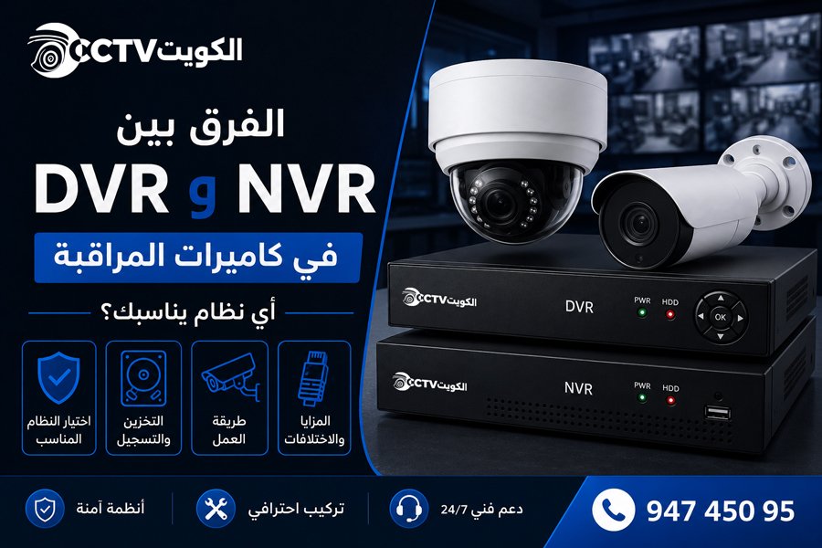 الفرق بين DVR و NVR في كاميرات المراقبة دليل 2026